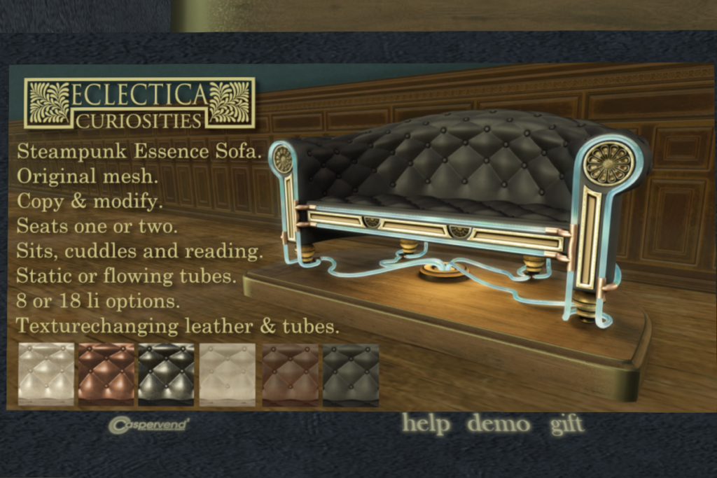 Steampunk Essence Sofa, L$395