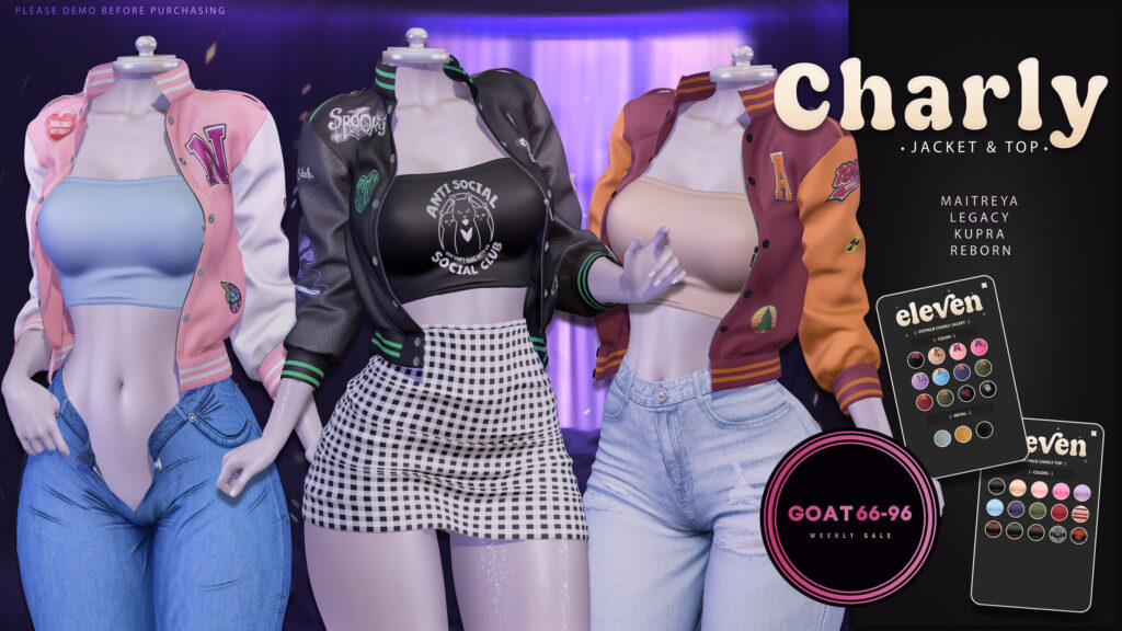 Charly Jacket and Top - Inithium/Legacy/Maitreya/Reborn