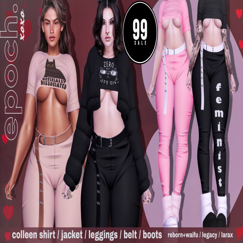 Colleen Shirt, Jacket, Leggings, Belt and Boots - Legacy/MaitreyaX/Reborn/+mods