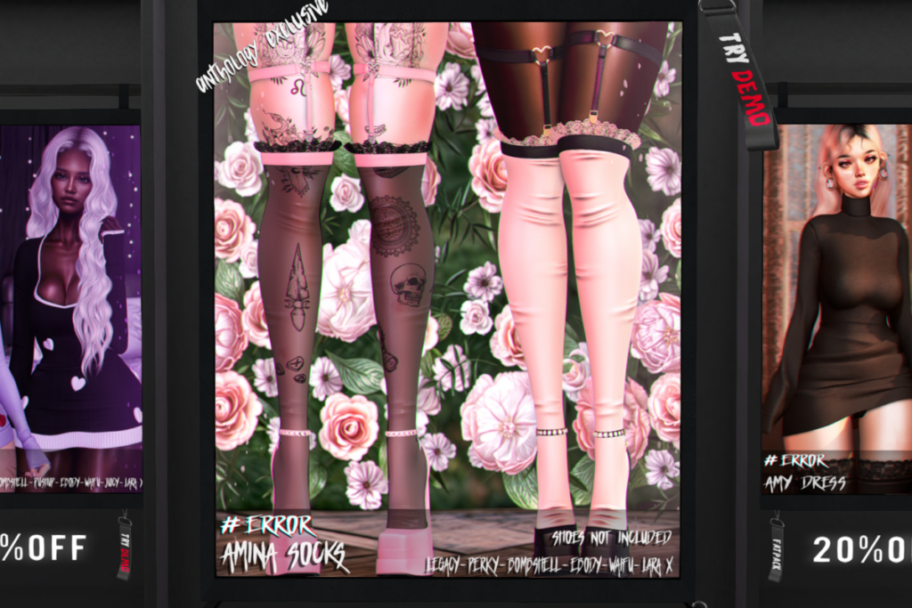 Amina Socks - Legacy/MaitreyaX/Reborn/+mods, L$199 each/L$999 FP
