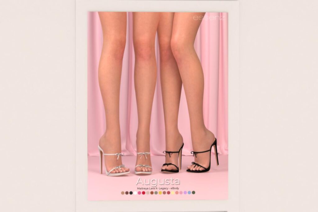 Augusta Heels - Legacy/Maitreya/Reborn/+mods, L$299-L$399 each/L$1399
