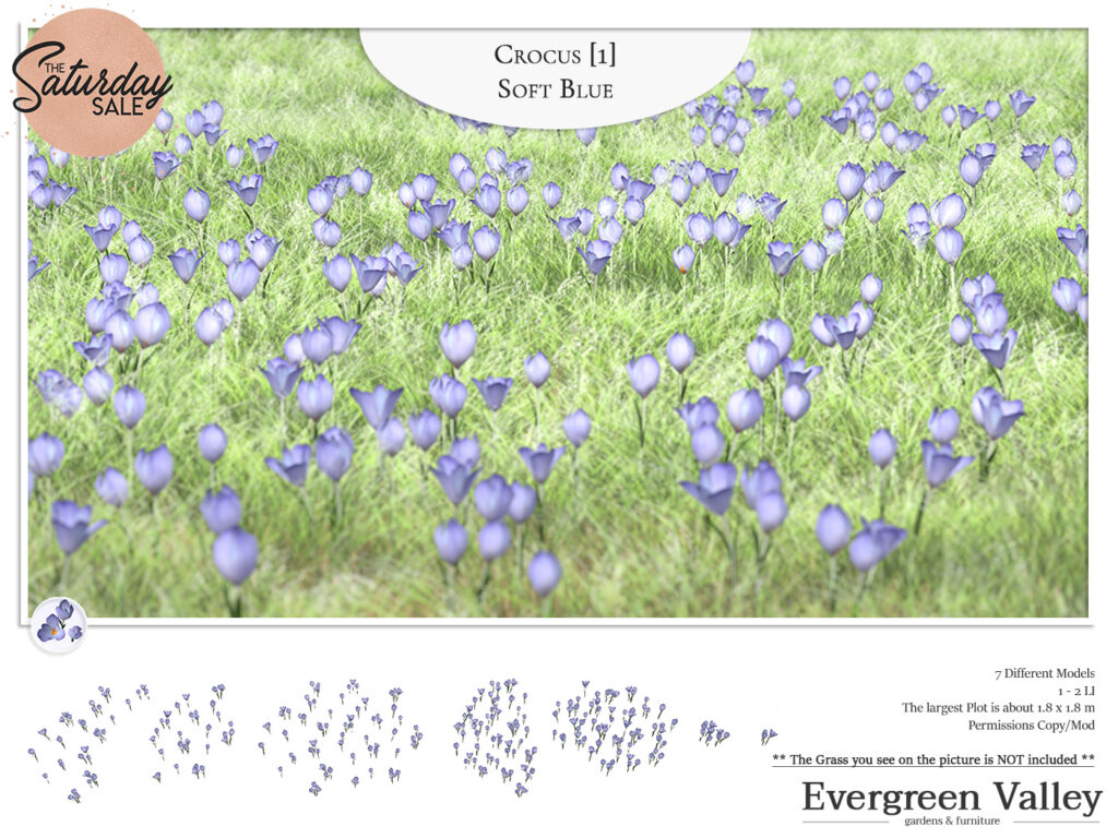 Soft Blue Crocus Decor	&lt;a href=&quot;http://maps.secondlife.com/secondlife/Marriage/52/196/1252&quot;&gt;Teleport&lt;/a&gt;