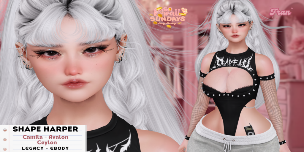 Harper Shape - EvoX Avalon/EvoX Ceylon/EvoX Camila/Legacy/Reborn	&lt;a href=&quot;https://maps.secondlife.com/secondlife/Town%20Blue%20Port/76/128/1872&quot;&gt;Teleport&lt;/a&gt;