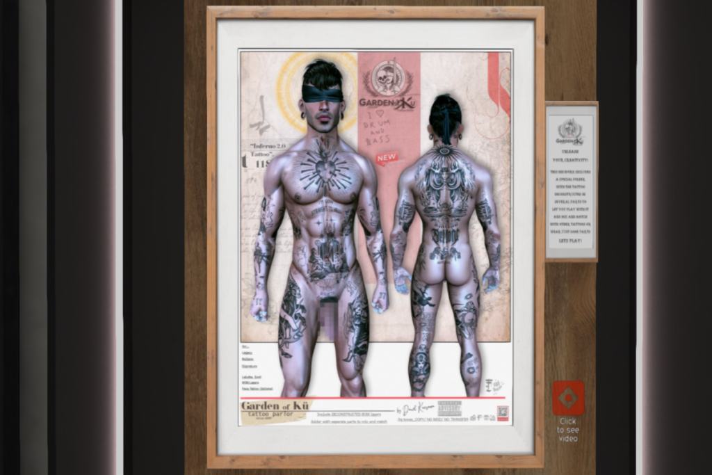 Inferno 2.0 Tattoo - BOM, L$300