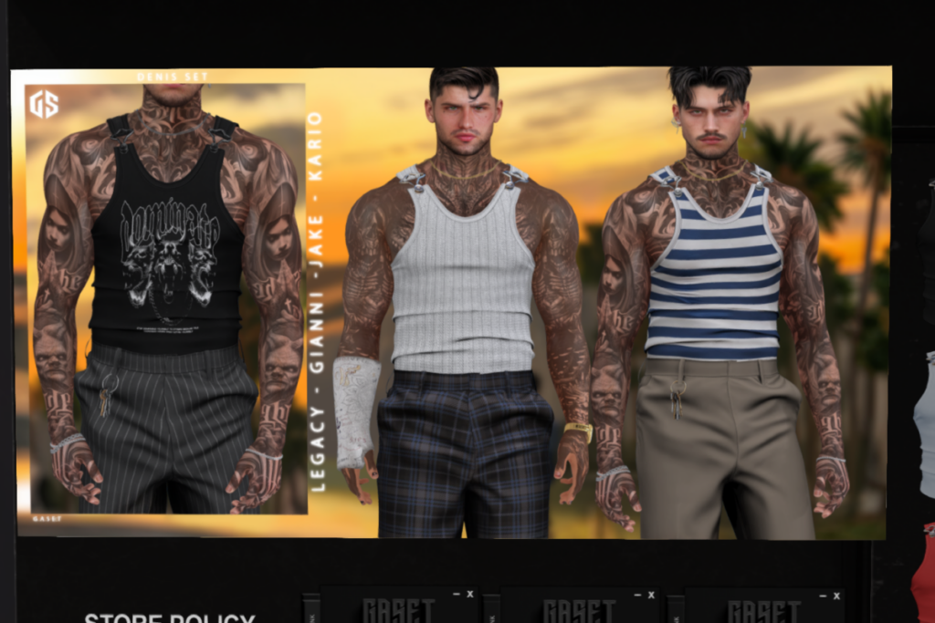Denis Set - Gianni/Jake/Kario/Legacy, L$269 each/L$1699 FP