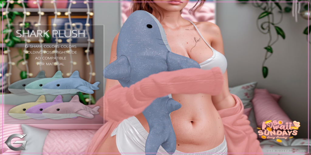 Shark Plush Holdable	&lt;a href=&quot;http://maps.secondlife.com/secondlife/Spruce%20Peak/211/193/24&quot;&gt;Teleport&lt;/a&gt;