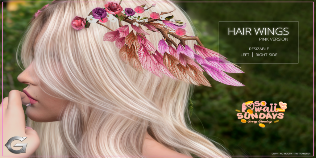 Hair Wings Accessory	&lt;a href=&quot;http://maps.secondlife.com/secondlife/Spruce%20Peak/211/193/24&quot;&gt;Teleport&lt;/a&gt;