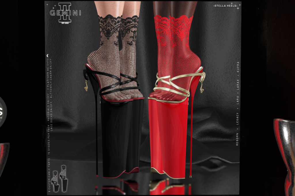 Stella Heels - Inithium/Legacy/Maitreya/Reborn/+mods, L$399 each/L$699 FP