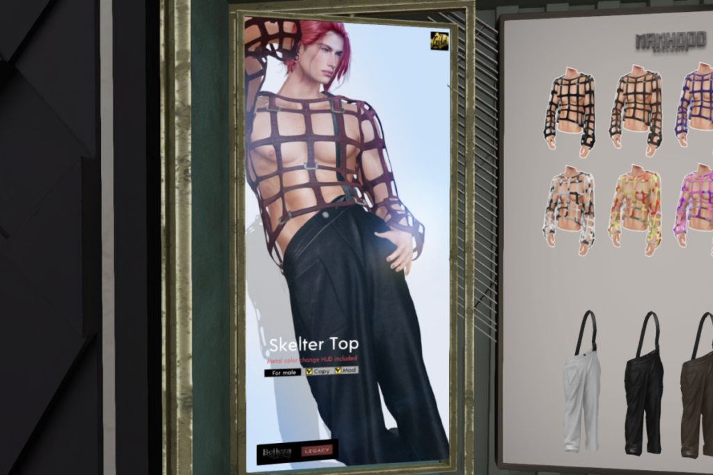 Skelter Top &amp; Belt Shoulder Pants - Jake/Legacy, L$220-L$230 each/L$950-L$1200 each FP