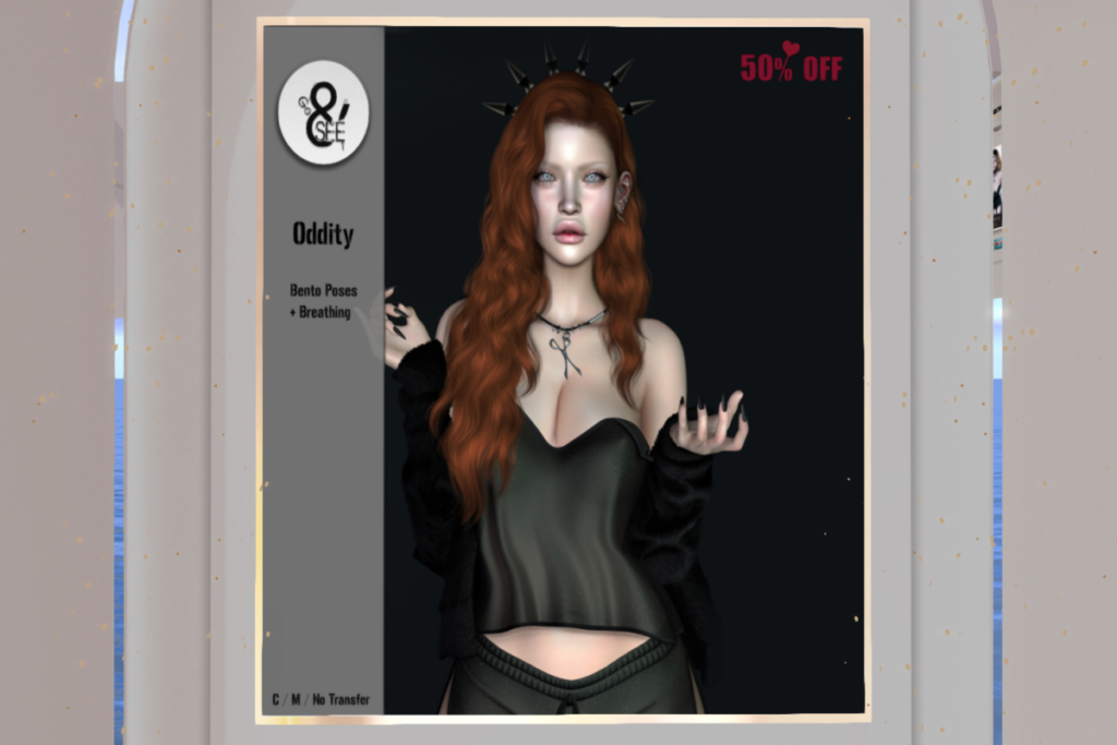 Oddity Bento Animations	&lt;a href=&quot;http://maps.secondlife.com/secondlife/Go%20And%20See/149/110/22&quot; target=&quot;_blank&quot;&gt;Teleport&lt;/a&gt;