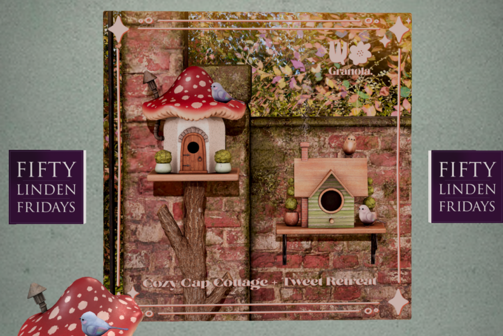 Cozy Cap Cottage | Tweet Retreat	&lt;a href=&quot;http://maps.secondlife.com/secondlife/floorplan/133/111/28&quot;&gt;TELEPORT&lt;/a&gt;