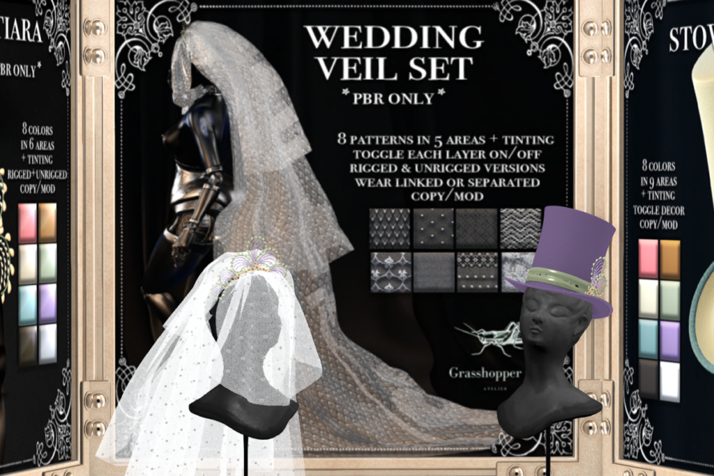 Wedding Veil Set, L$300