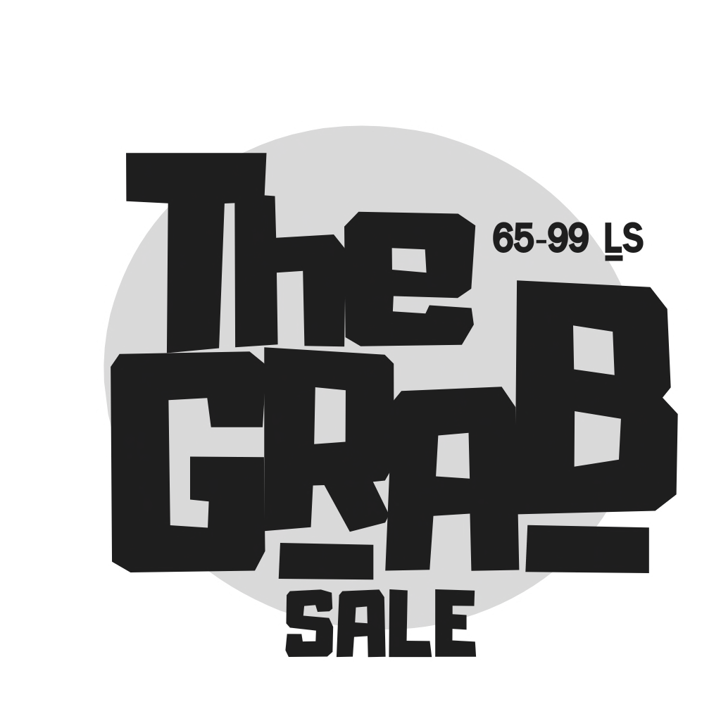 GRAB IT TO GO: THE GRAB SALE IS LIVE!