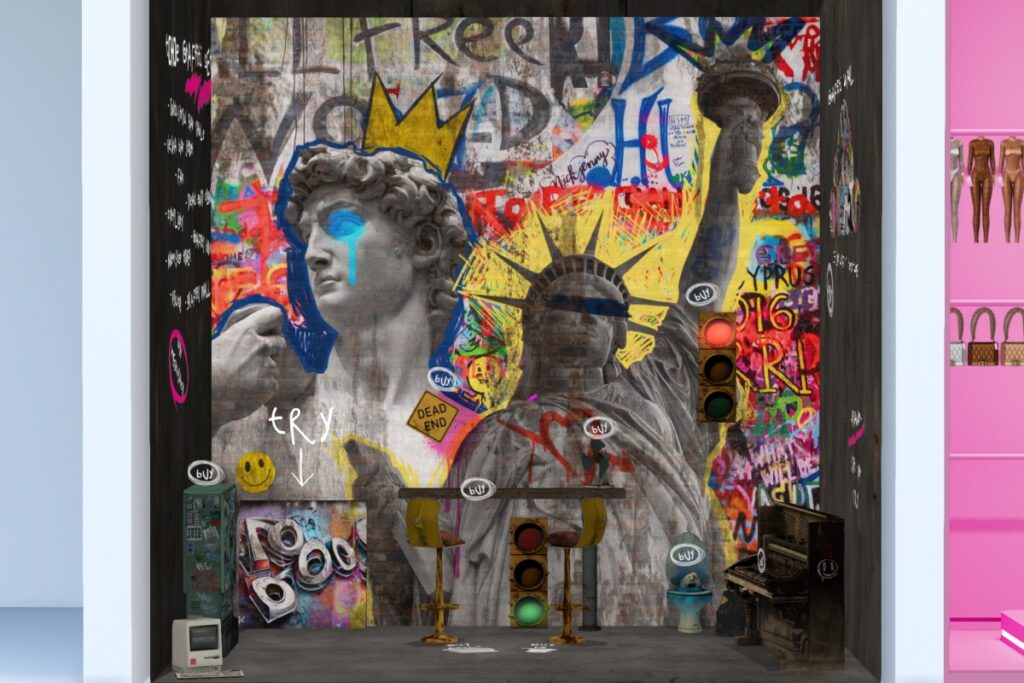 The Graffiti Decor Set, L$99-L$1099 each/L$1999 FP