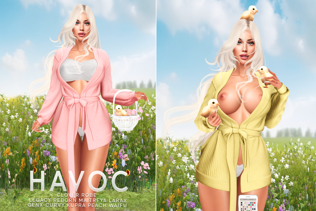Clover Robe - GenX Curvy/Inithium/Legacy/MaitreyaX/Peach/Reborn/+mods, L$299 each/L$2499 FP