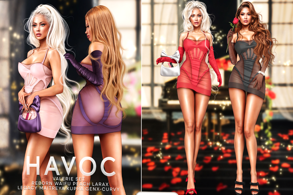 Valerie Set - GenX/Inithium/Legacy/Maitreya/Peach/Reborn/+mods, L$249 each/L$2999 FP