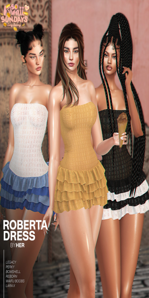 Roberta Dress - Legacy/MaitreyaX/Reborn/+mods	&lt;a href=&quot;http://maps.secondlife.com/secondlife/Obsession/195/134/1135&quot;&gt;Teleport&lt;/a&gt;