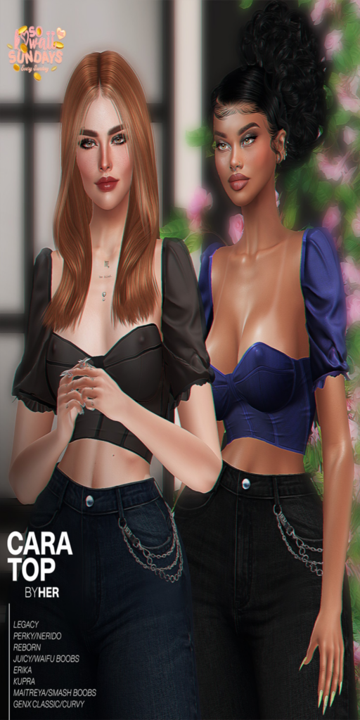 Cara Top - Erika/GenX/Inithium/Legacy/Maitreya/Reborn/+mods