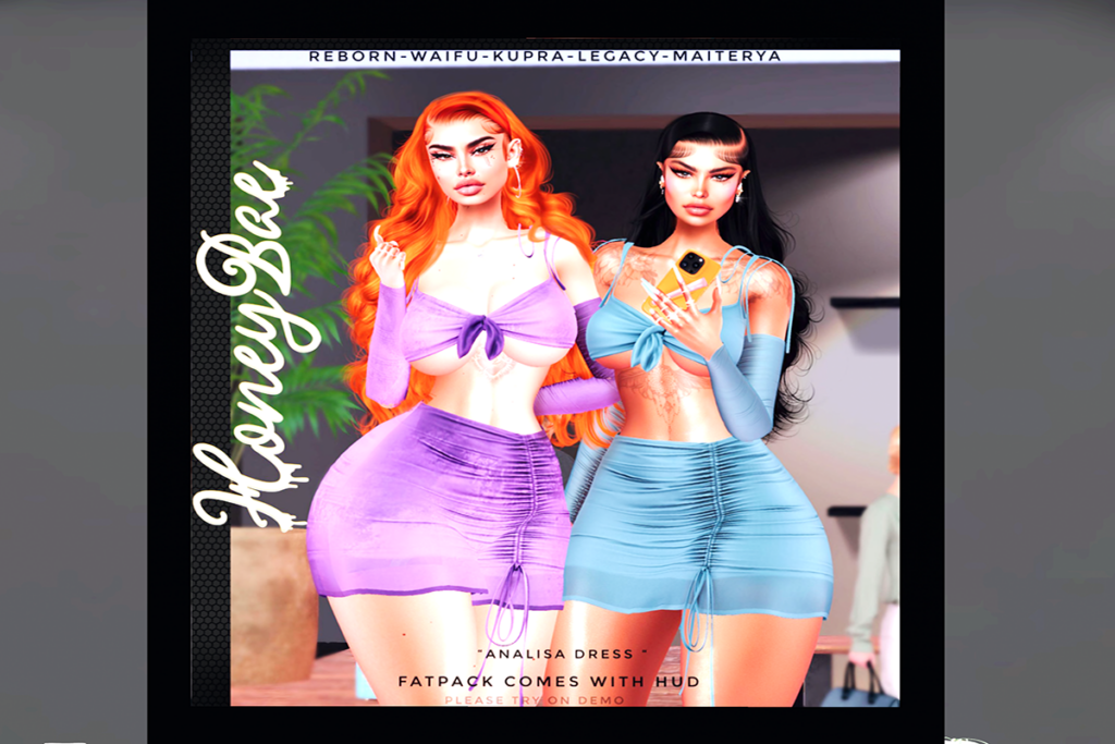Analisa Dress - Inithium/Legacy/Maitreya/Reborn/+mods, L$260 each/L$1099 FP