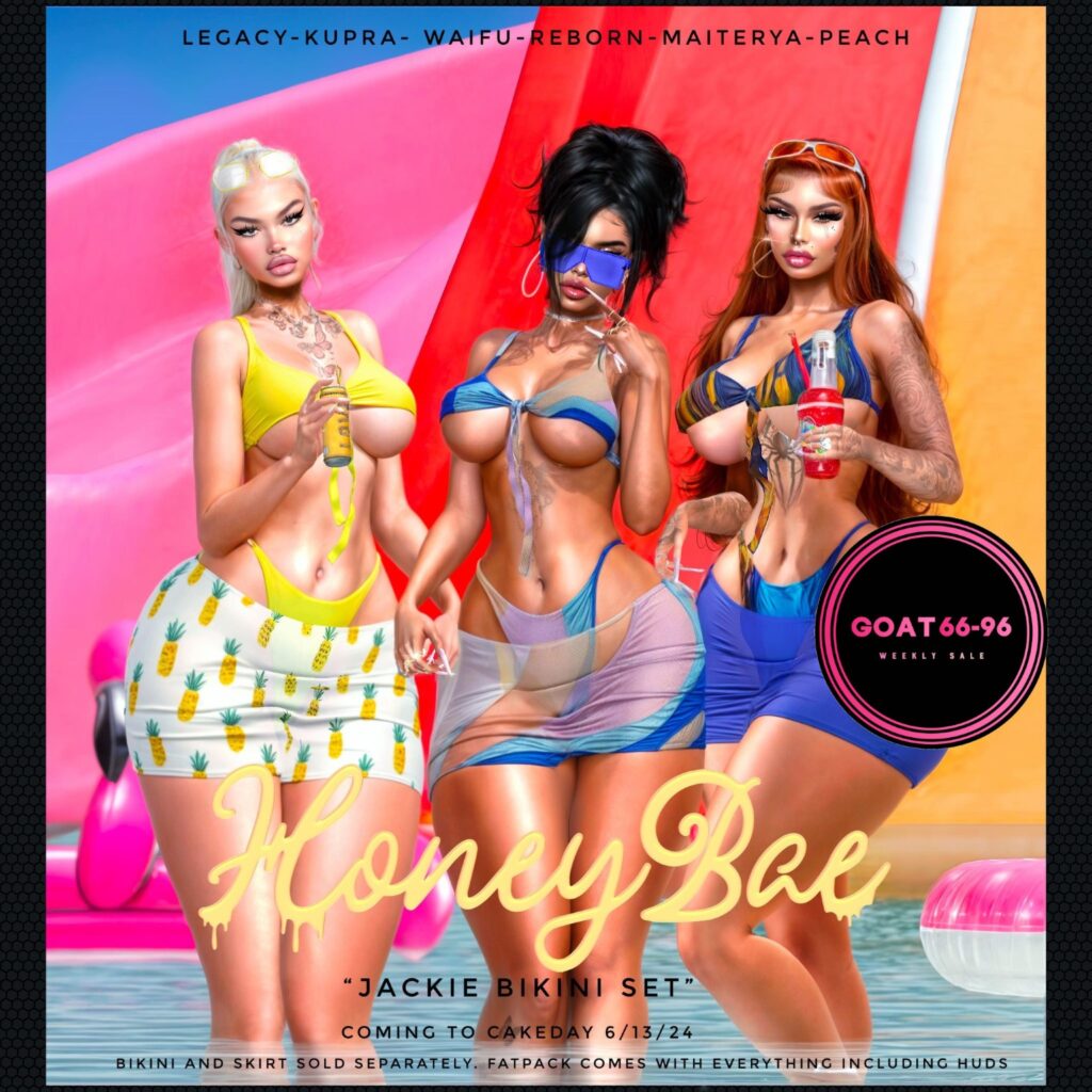 Jackie Bikini Set - Inithium/Legacy/Maitreya/Peach/Reborn/+mods