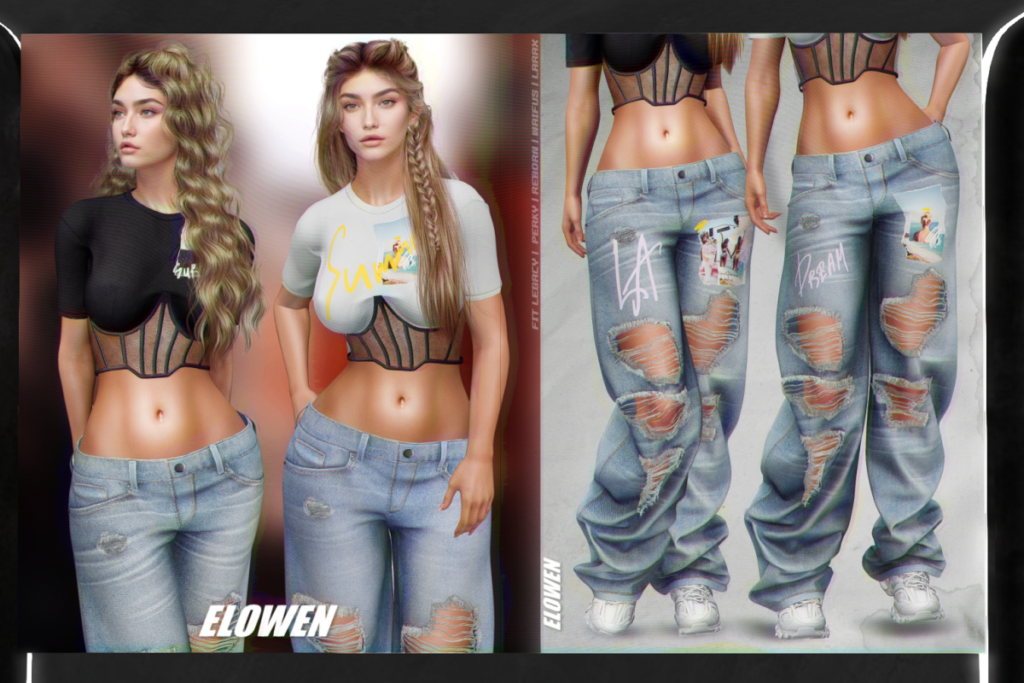 Elowen T-Shirt and Jeans - Legacy/MaitreyaX/Reborn/+mods, L$239 each/L$999 each FP