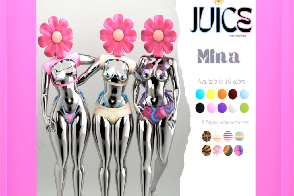 Mina Shirt, Short, Kini Top &amp; Kini Bottom - Legacy/Reborn/+mods, L$250 each/L$1350 FP
