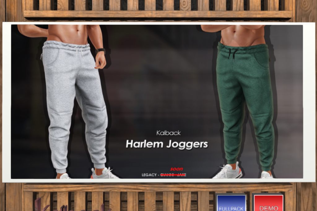 Harlem Joggers - Legacy, L$199 each/L$999 FP