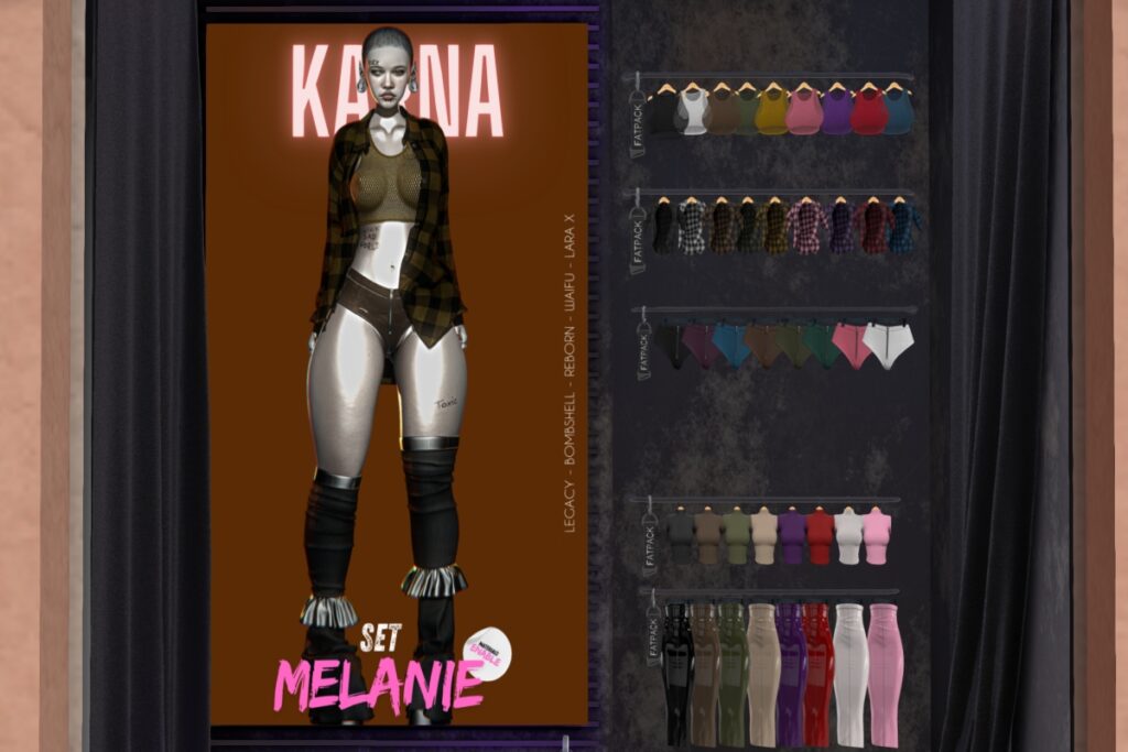 Melanie Set - Legacy/MaitreyaX/Reborn/+mods, L$99-L$299 each/L$899-L$1399 each FP