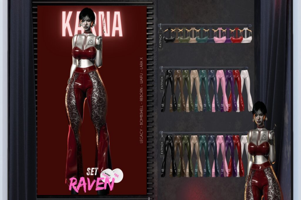 Raven Set - Legacy/MaitreyaX/Reborn/+mods, L$399 each/L$1499 each FP