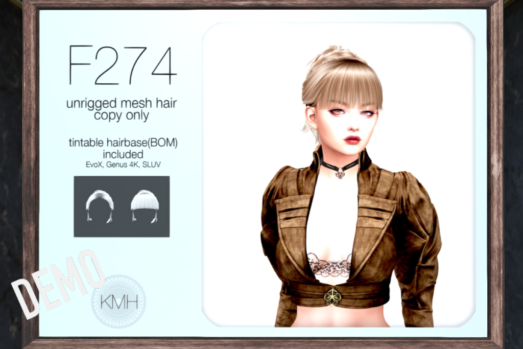 F274 Hair - EvoX/Genus/SLUV, L$325 each/L$550 FP