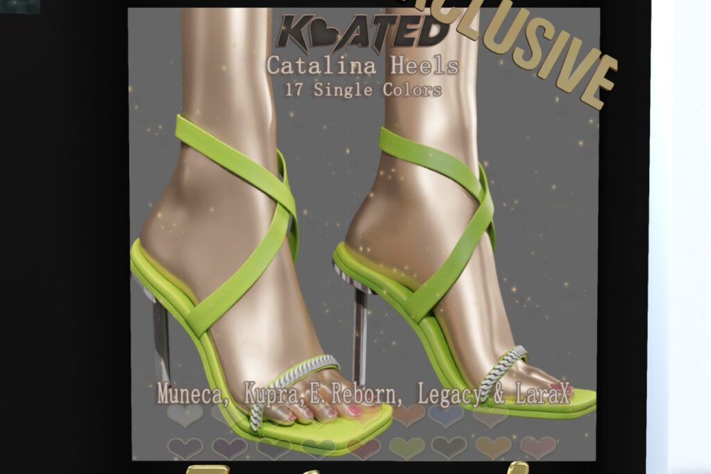 Catalina Heels - Inithium/Legacy/MaitreyaX/Reborn/Yentenments, L$999 FP