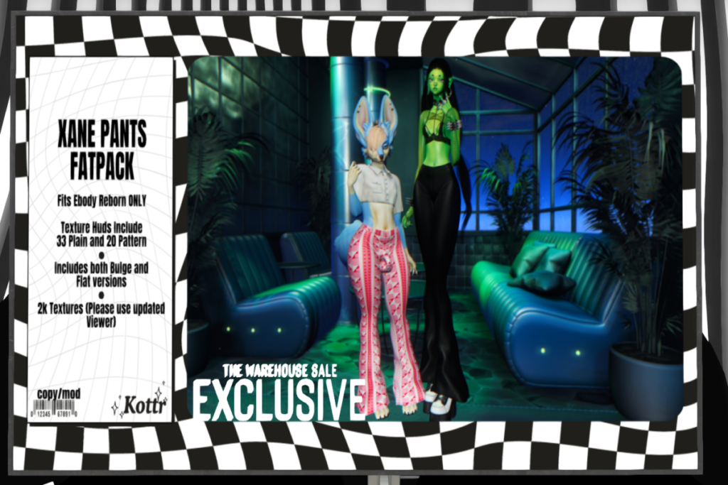 Xane Pants - Reborn, L$349 each/L$840 FP