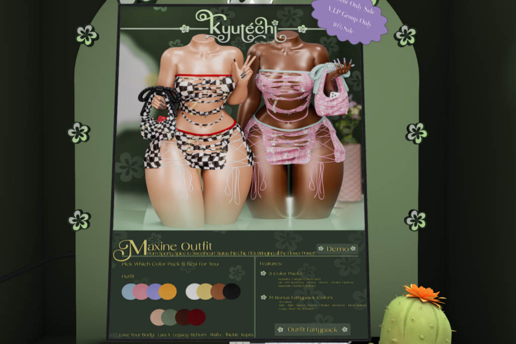 Maxine Outfit - Inithium/Legacy/MaitreyaX/Reborn/+mods, L$289 each/L$1299 each FP/L$2499 MP