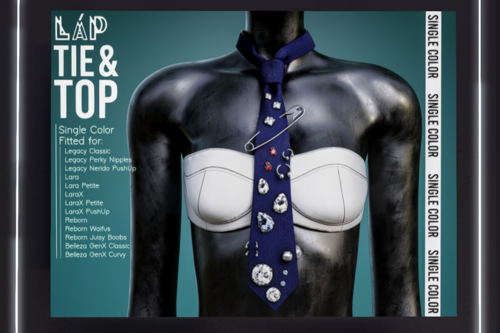 Tie &amp; Top - GenX/Legacy/Maitreya/Reborn/+mods, L$399 each/L$1099 FP