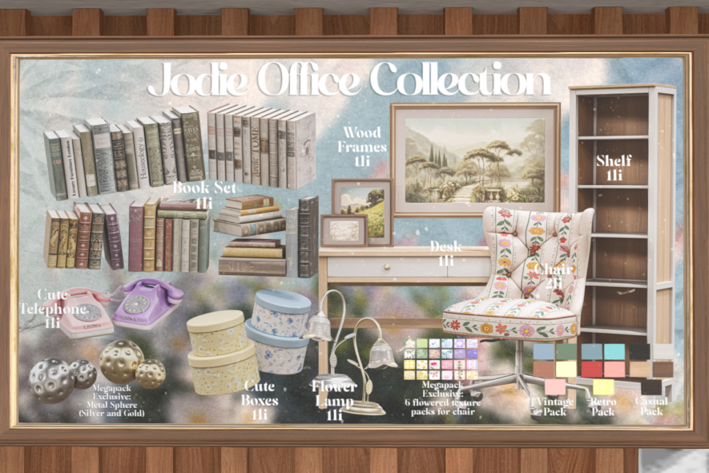 Jodie Office Collection, L$149-L$349 each/L$549 each FP/L$2499 MP