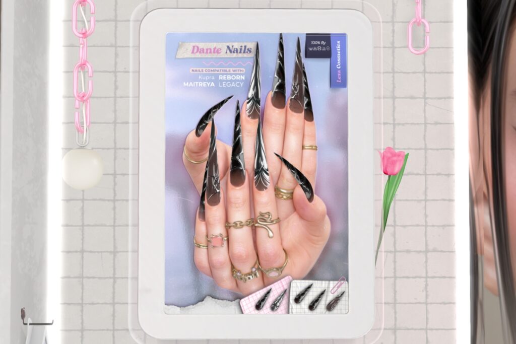 Dante Nails - Inithium/Legacy/Maitreya/Reborn, L$199