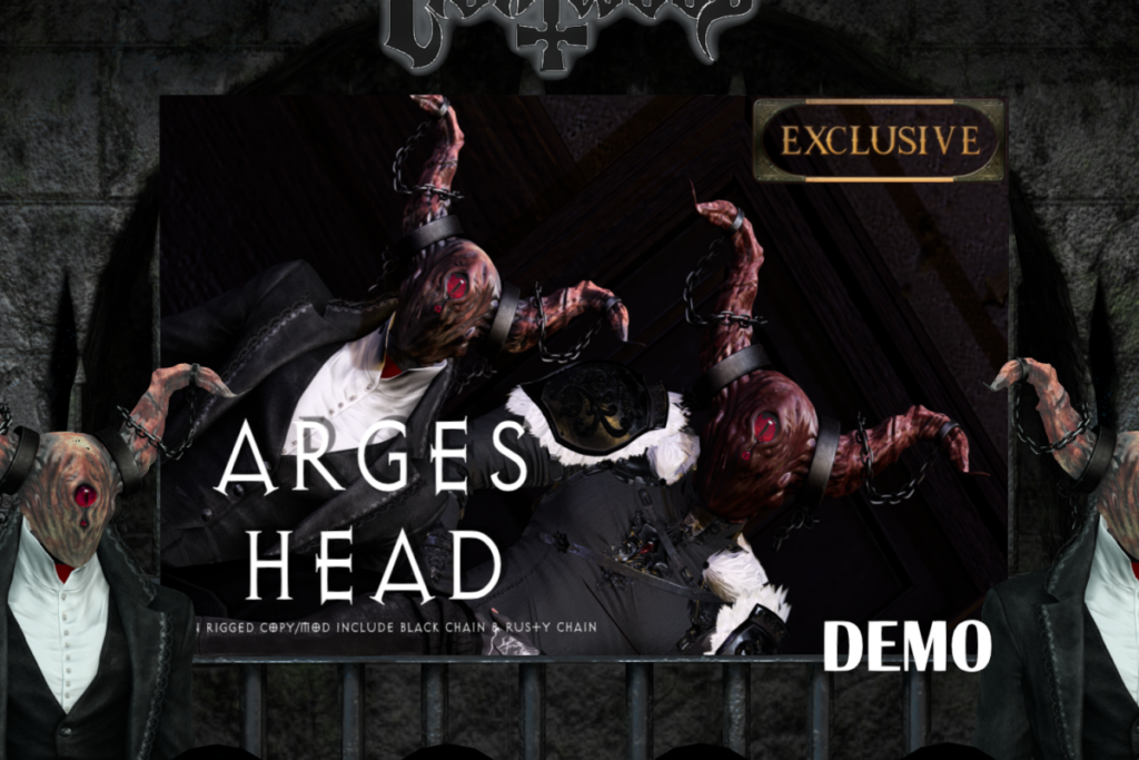 Arges Head, L$399 each/L$1500 FP