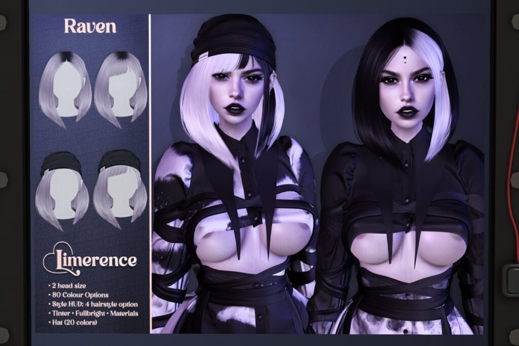 Raven Hairstyle, L$990