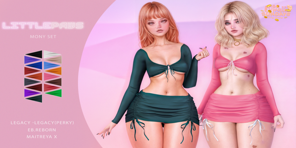 Mony Set - Legacy/MaitreyaX/Reborn/+mods	&lt;a href=&quot;http://maps.secondlife.com/secondlife/Crystal%20Isle/168/140/60&quot;&gt;Teleport&lt;/a&gt;