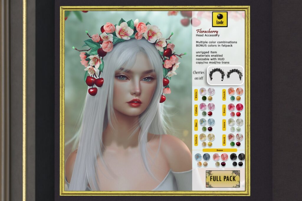 Floracherry Headpiece, L$350