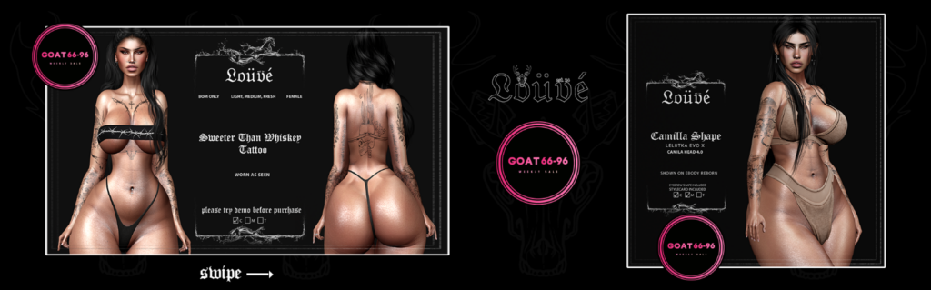 Sweeter Than Whiskey Tattoo - BOM | Camilla Shape - EvoX/Reborn