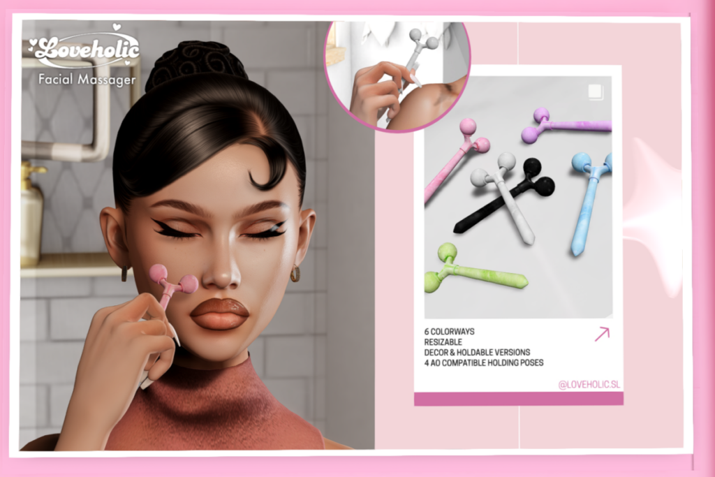 Facial Massager Holdable and Decor, L$200 each/L$600 FP