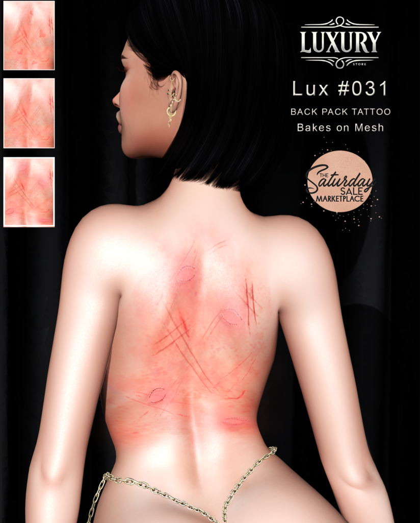 Lux #031 Back Markings - BOM