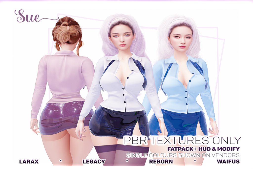 Sue Outfit - Legacy/MaitreyaX/Reborn/+mods, L$300 ech/L$1400 FP