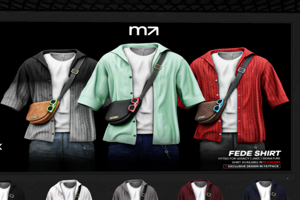 Fede Shirt - Jake/Legacy/Signature, L$250 each/L$999 FP