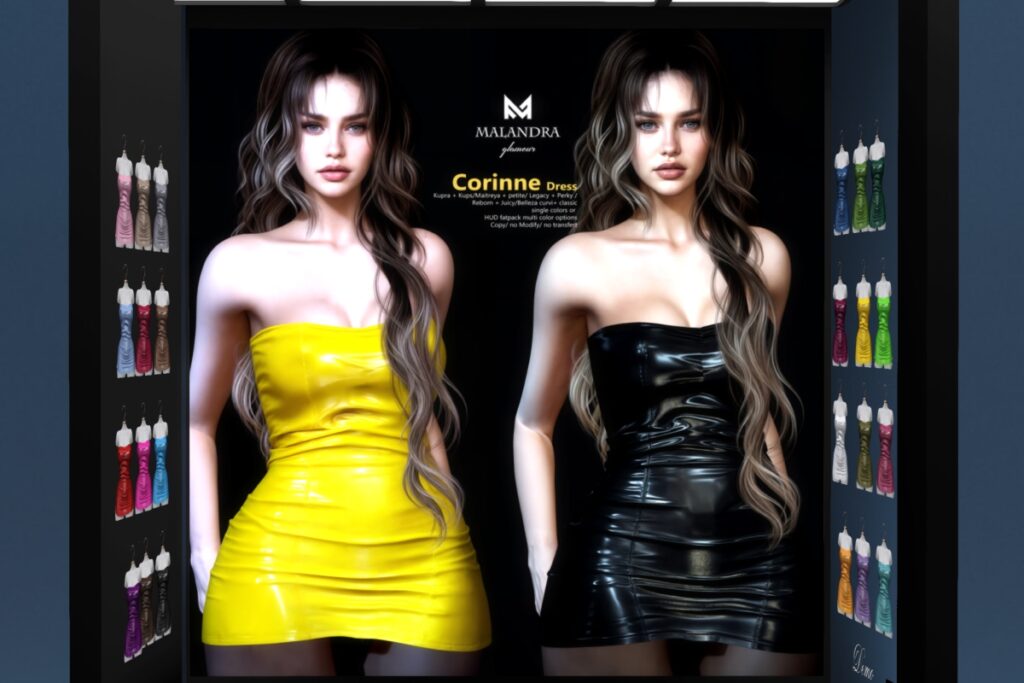 Corinne Dress - GenX/Inithium/Legacy/Maitreya/Reborn/+mods, L$199 each/L$2450 FP