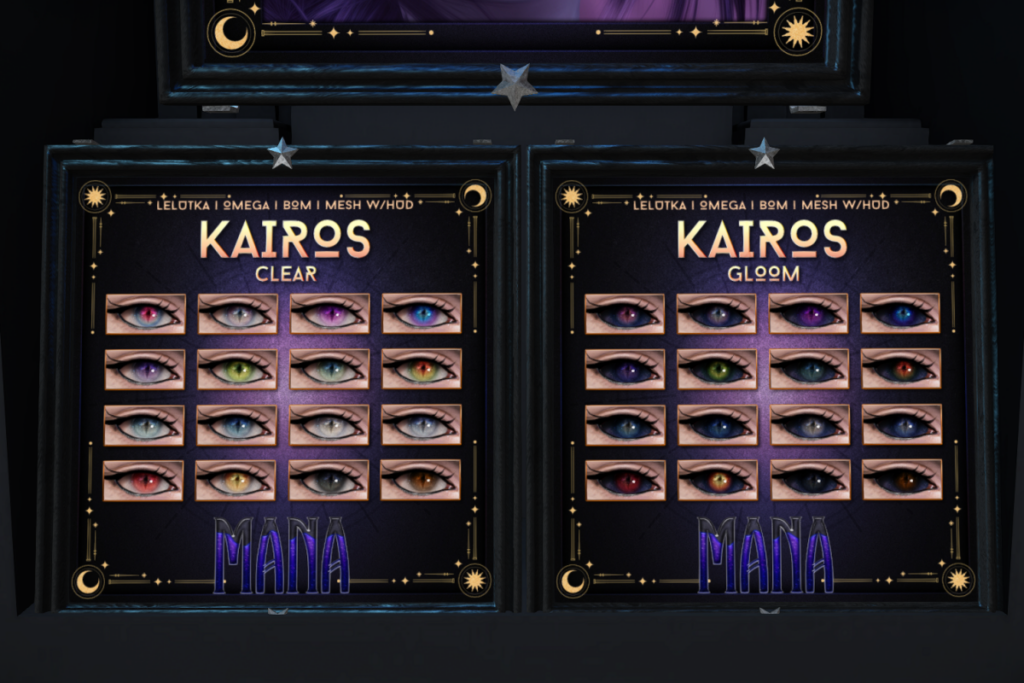 Kairos Eyes - Bom/Evo/Mesh/Omega, L$399 each