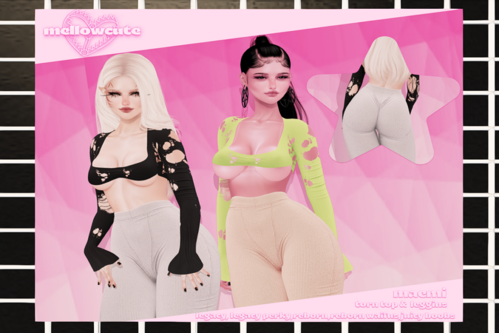 Maemi Top &amp; Leggings - Legacy/Reborn/+mods, L$269 each/L$1199 each FP