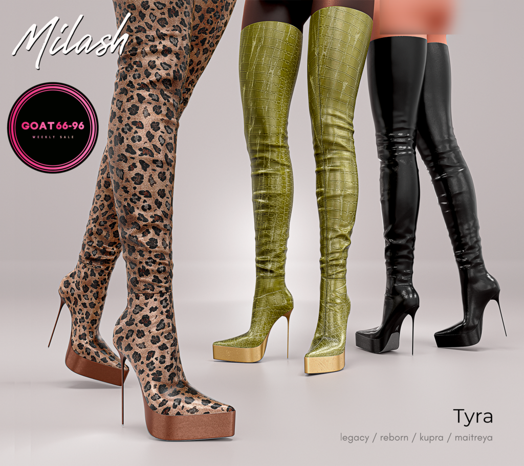 Tyra Boots - Inithium/Legacy/Maitreya/Reborn