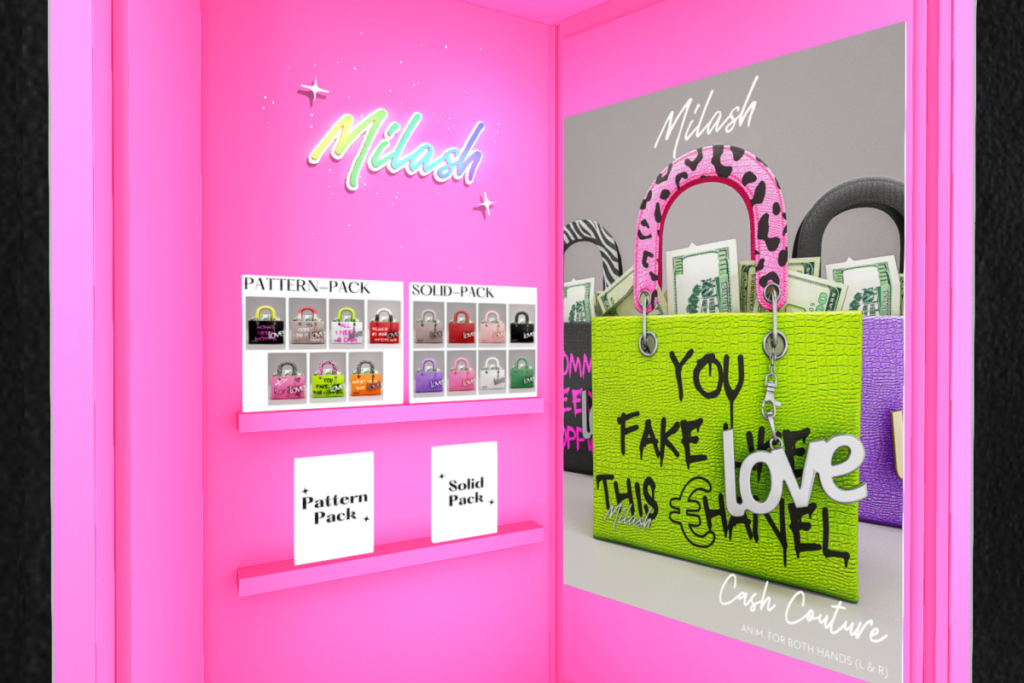 Cash Couture Bag w/Animations, L$400 each